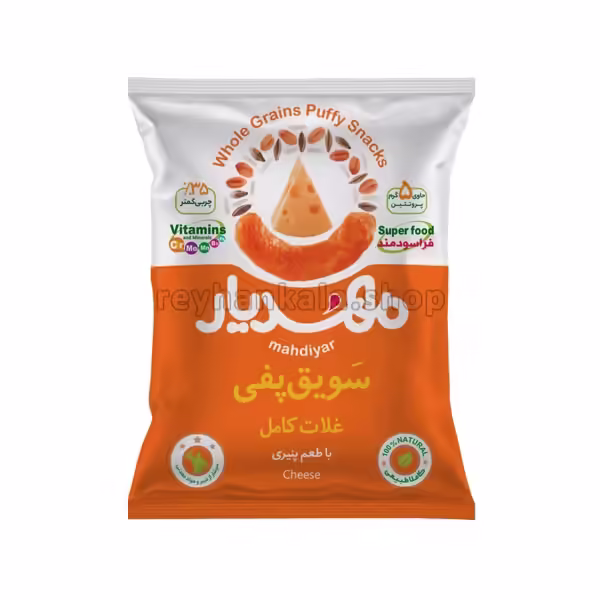 پفک طبیعی سویق پنیری مهدیار 50 گرمی - ریحان کالا