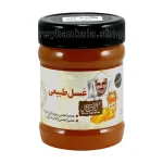 عسل گاوپونه خام ۴۷۰ گرمی کوهستان فریدن با رنگ کهربایی و بافت طبیعی