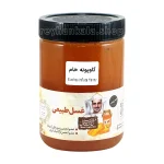 بسته‌بندی عسل گاوپونه خام ۹۵۰ گرم تولید شده از شهد گیاه گاوپونه