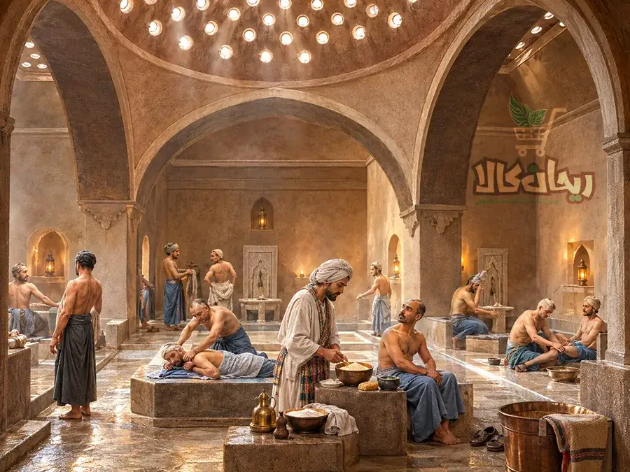 حمام سنتی قدیمی و اتاق های نوره